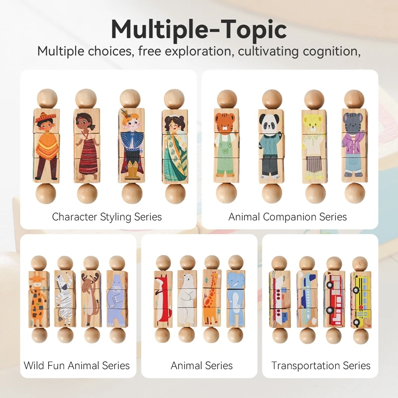 Sonajero giratorio de madera para bebé, juguete de juguete, campana de mano, juguete educativo de cognición sensorial Montessori, juguete de sonajero de música de madera, regalo para bebés - imagen 3