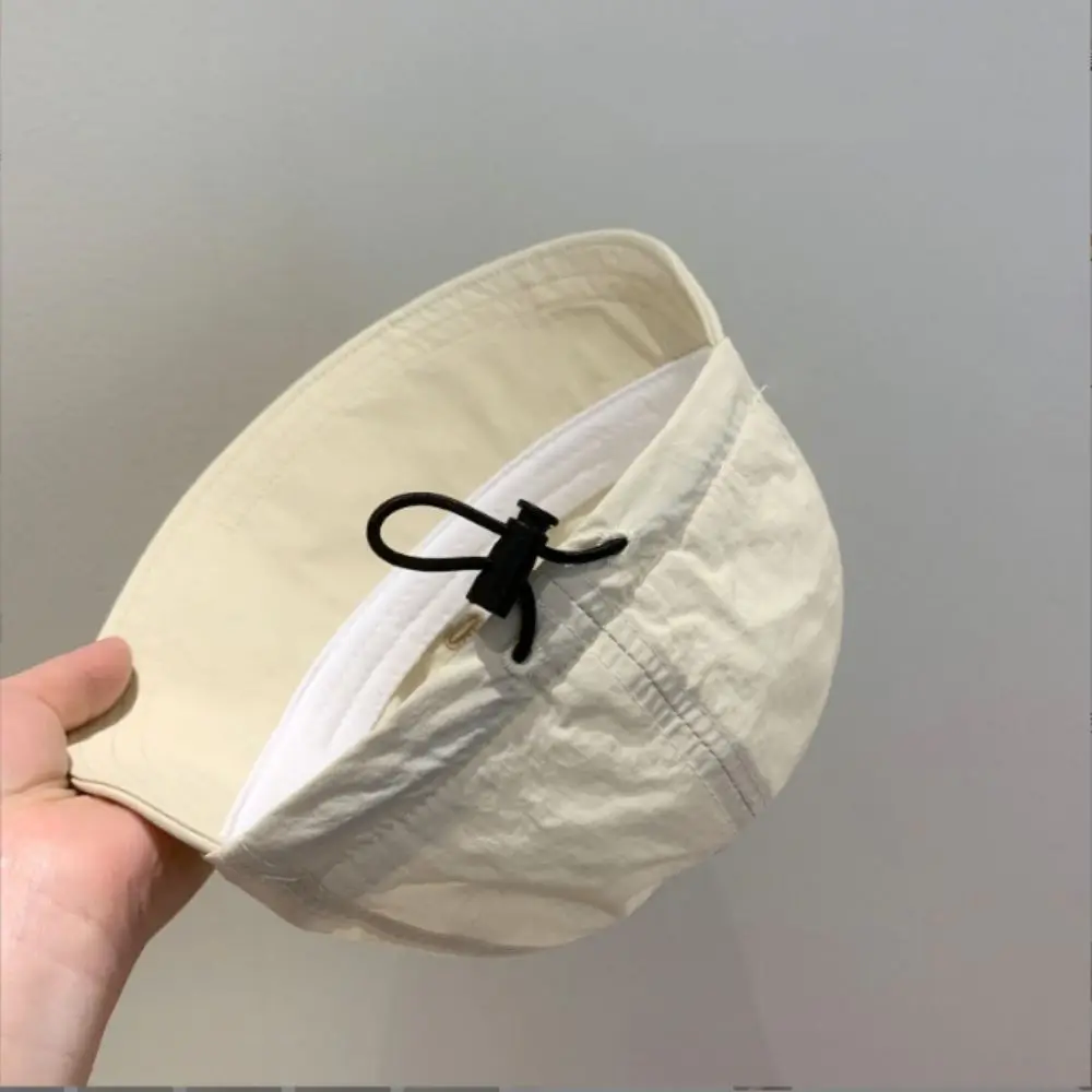 Sombrero de cubo para bebé de algodón a la moda, gorra con visera ajustable de ala ancha, Bordado de letras, sombrero con visera para el sol, verano - imagen 2