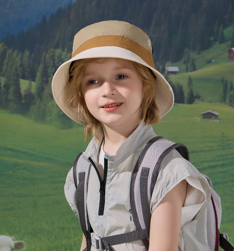 Sombrero de verano para niños estilo pescador frontal
