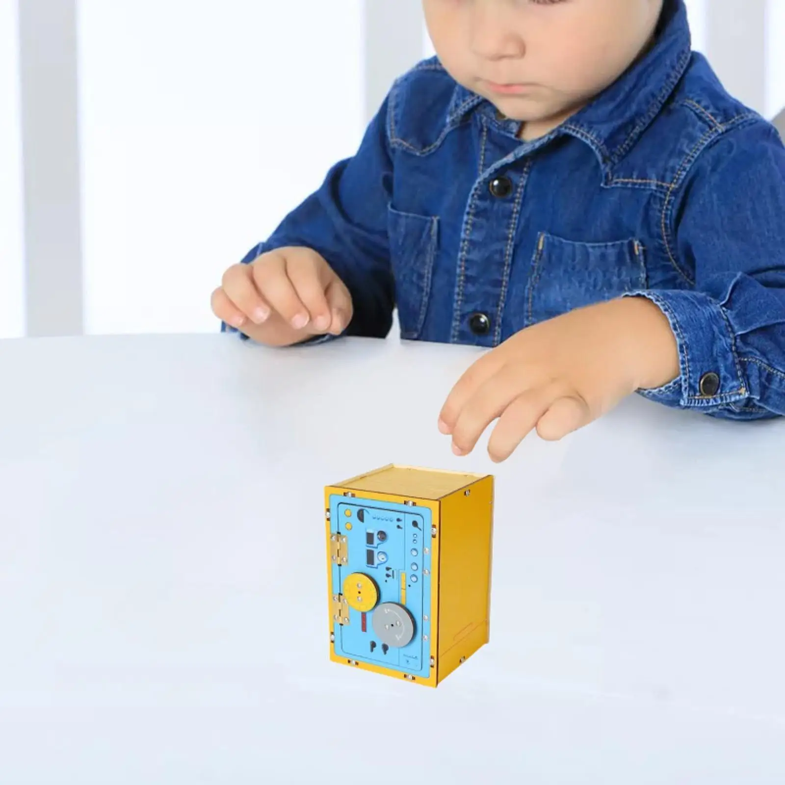 Mechanical Password Box Building Project Learning Toy Practicing DIY Science Experiment Experiment Toy DIY Wooden Assembly Toy
