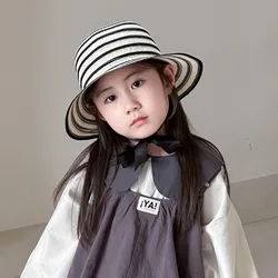 Gorra coreana para niño y niña – Colores lisos y rayas para verano