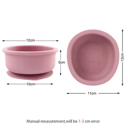 Cuenco de silicona con ventosa para bebé - Vajilla sin BPA