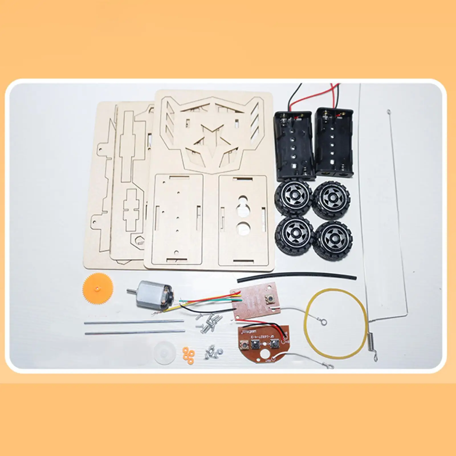 DIY Mini Remote Control Car Toy DIY Building Toy Classroom Teaching for Kids