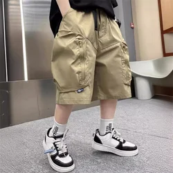 Pantalones de trabajo infantiles con bolsillos para verano