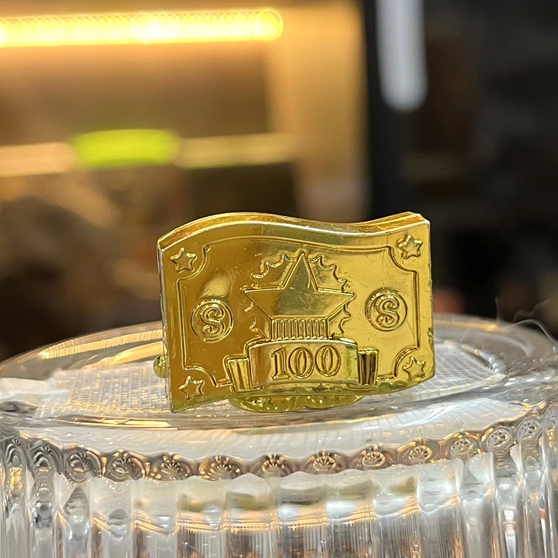 Al azar 2 unids/lote tienda rara juguetes moneda oro plata Anime figuras de acción juguetes modelo colección rara regalo niñas - imagen 5