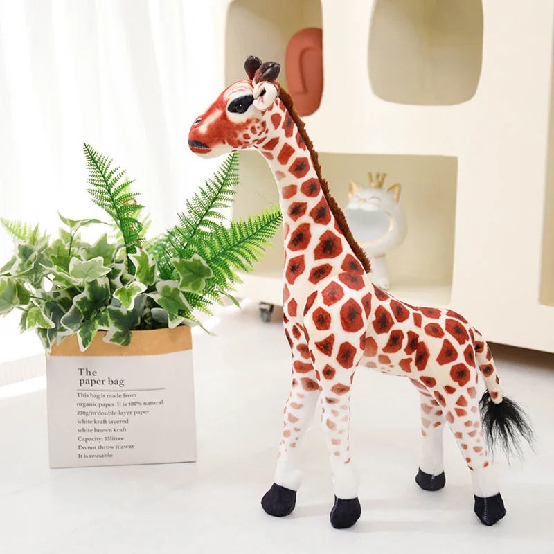 Jirafa de peluche gigante y suave – Animal relleno para niños - imagen 5