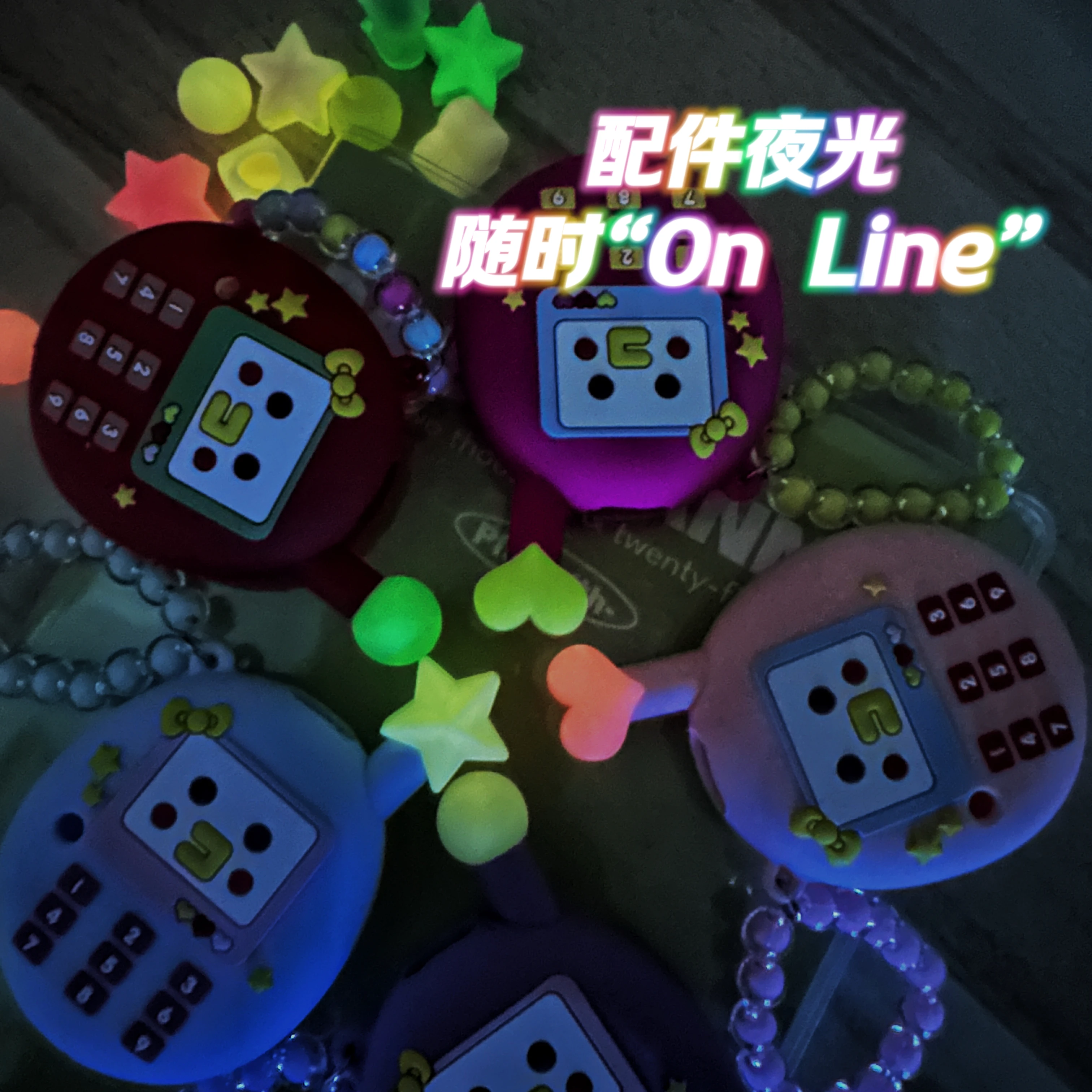 Nueva funda protectora de silicona Tamagotchi Uni Retro Dopamine Phone Series con antena luz nocturna accesorios anticaídas regalos de juguete - imagen 3