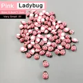 100pcs Pink Ladybug
