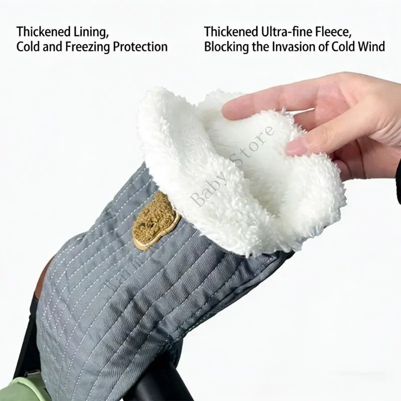 XXFE Cochecitos Invierno Esenciales Manoplas Protectoras para Manos Que Garantizan Manos secas y cómodas para Deportes y - imagen 5