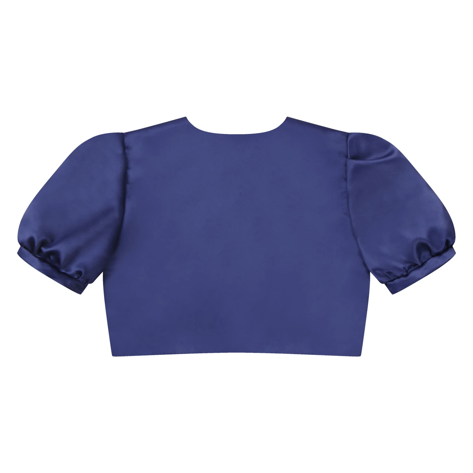 Chaqueta bolero satén con flores para niña - imagen 5