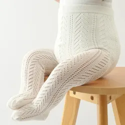 Medias de malla caladas para niñas – Pantimedias finas veraniegas