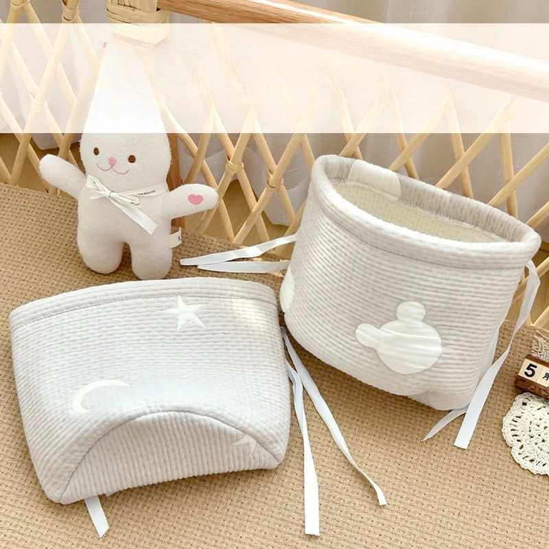 Organizador algodón colgante para cabecera bebé – pañales y juguetes - imagen 2
