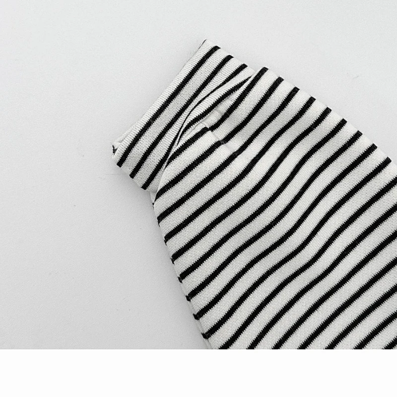 Lindo conjunto de sudadera con capucha de lana con orejas de oso para niños pequeños, pantalón grueso para otoño/invierno, traje cálido a rayas para Navidad - imagen 5