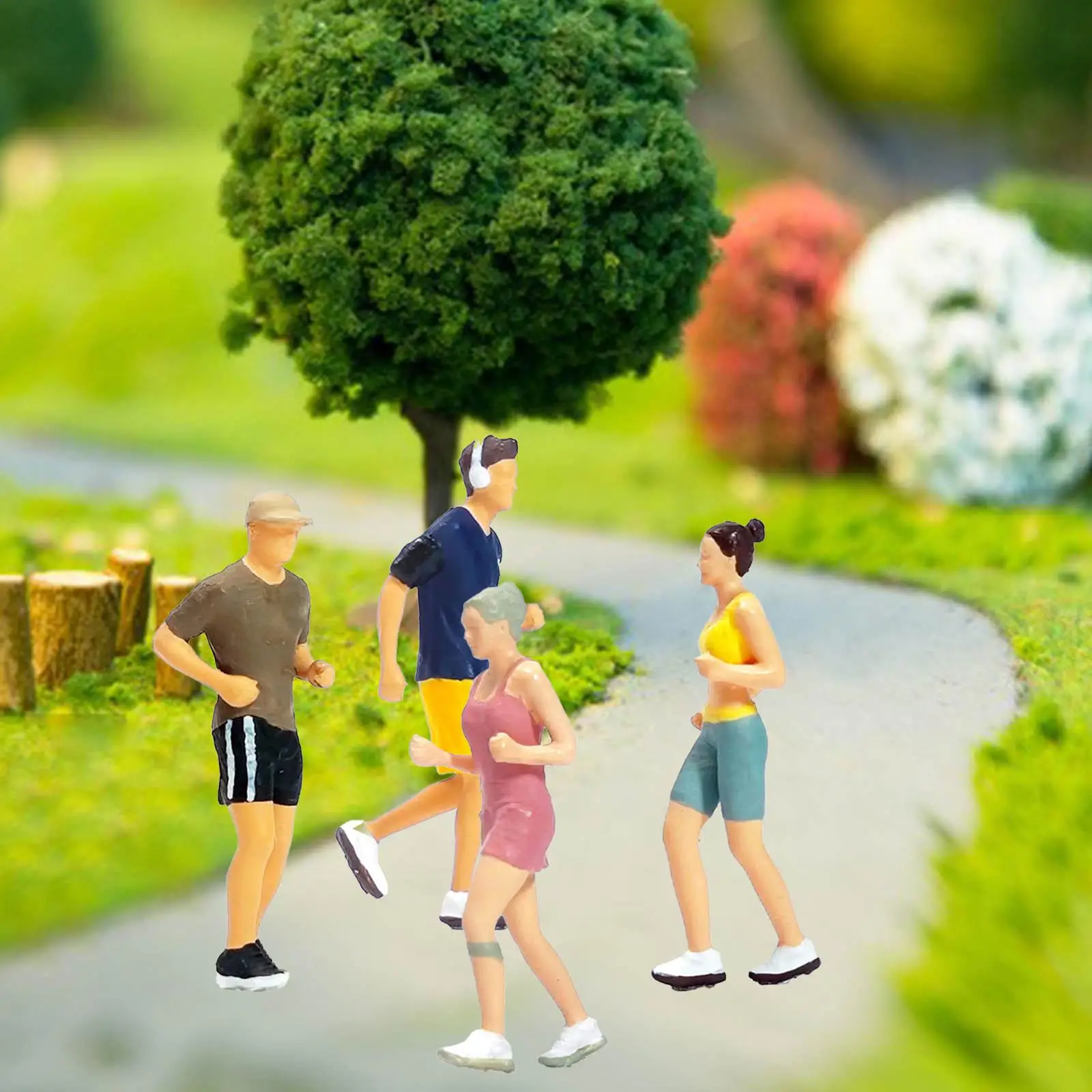 1:64 Miniature Painted Figure Outdoor 1:64 Figures DIY Handmade Different Poses
