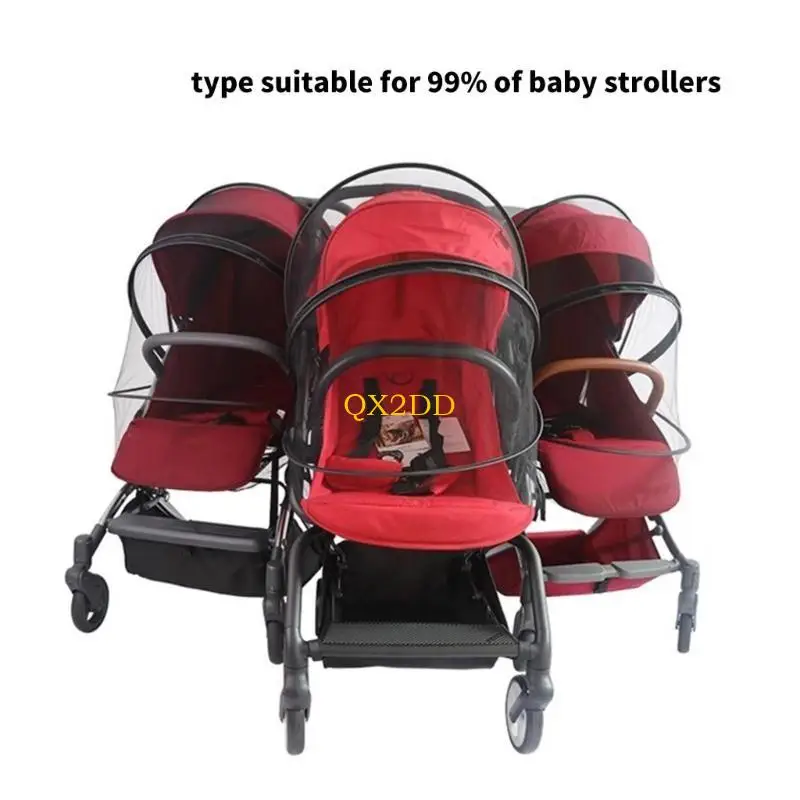 QX2D Cobertura Completa Cochecitos bebé Red contra Insectos para portabebés Cochecito Cochecito Universal Cubierta Red - imagen 3