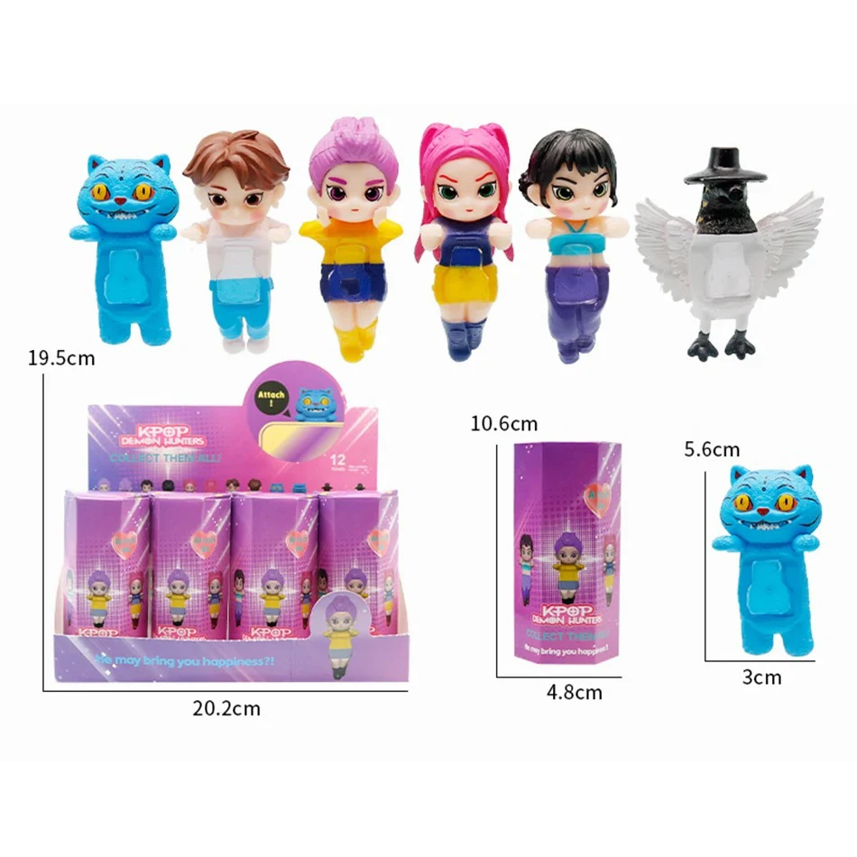 ** K-pop Demon Hunters Mini figuras coleccionables caja ciega Derpy Tiger Rumi Mira Zoey Sussy muñeca regalo de seguidor regalo de cumpleaños de Navidad - imagen 2