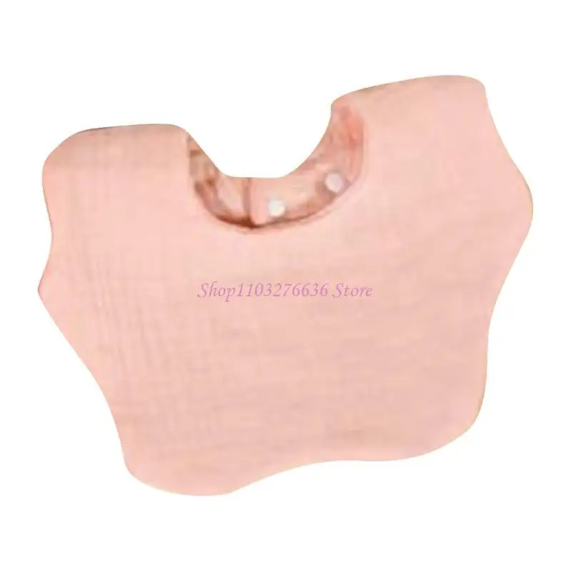 R6FD Baberos redondos Baberos Baberos transpirables Práctico Regalo para bebés - imagen 3