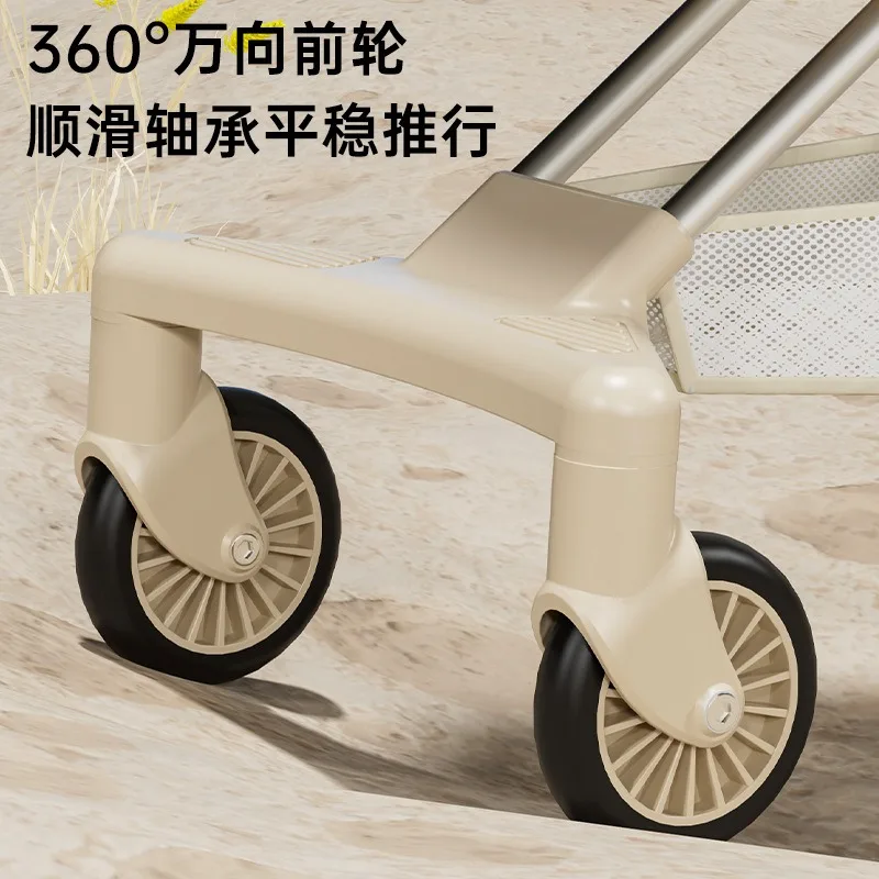 Carro plegable ligero con un solo clic para caminar para bebés sin instalar calzoncillos para bebés - imagen 4