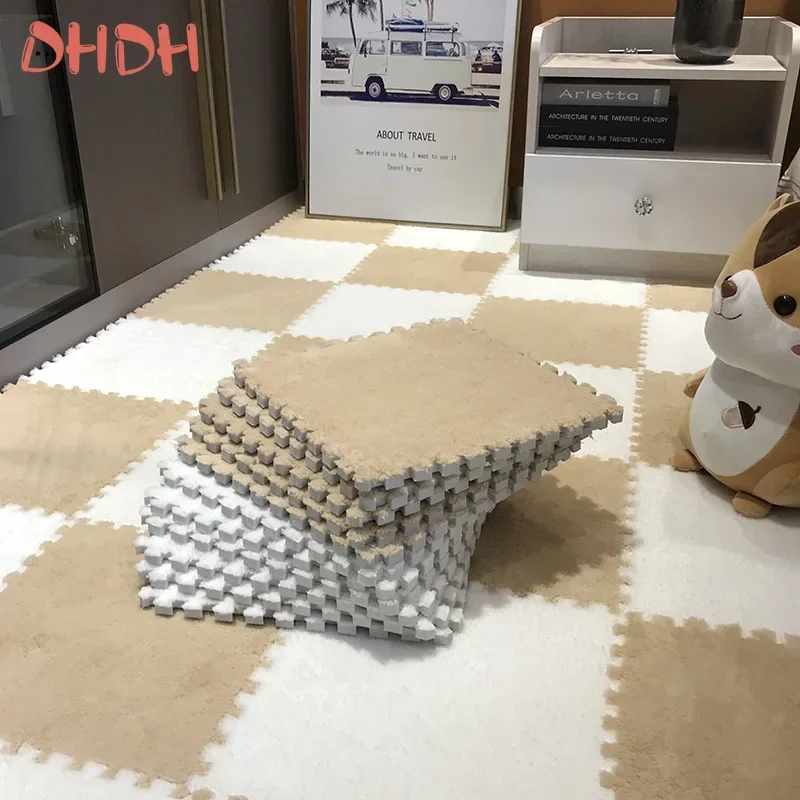 Alfombra de juego EVA con felpa suave para bebés y niños - imagen 5