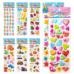 Pegatinas burbuja 3D para recompensa y decoración escolar