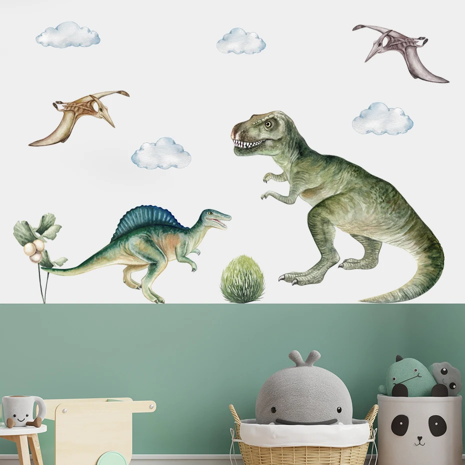 Vinilo infantil de dinosaurio T-Rex jurásico para decorar paredes - imagen 5