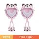 2pcs Pink Tiger