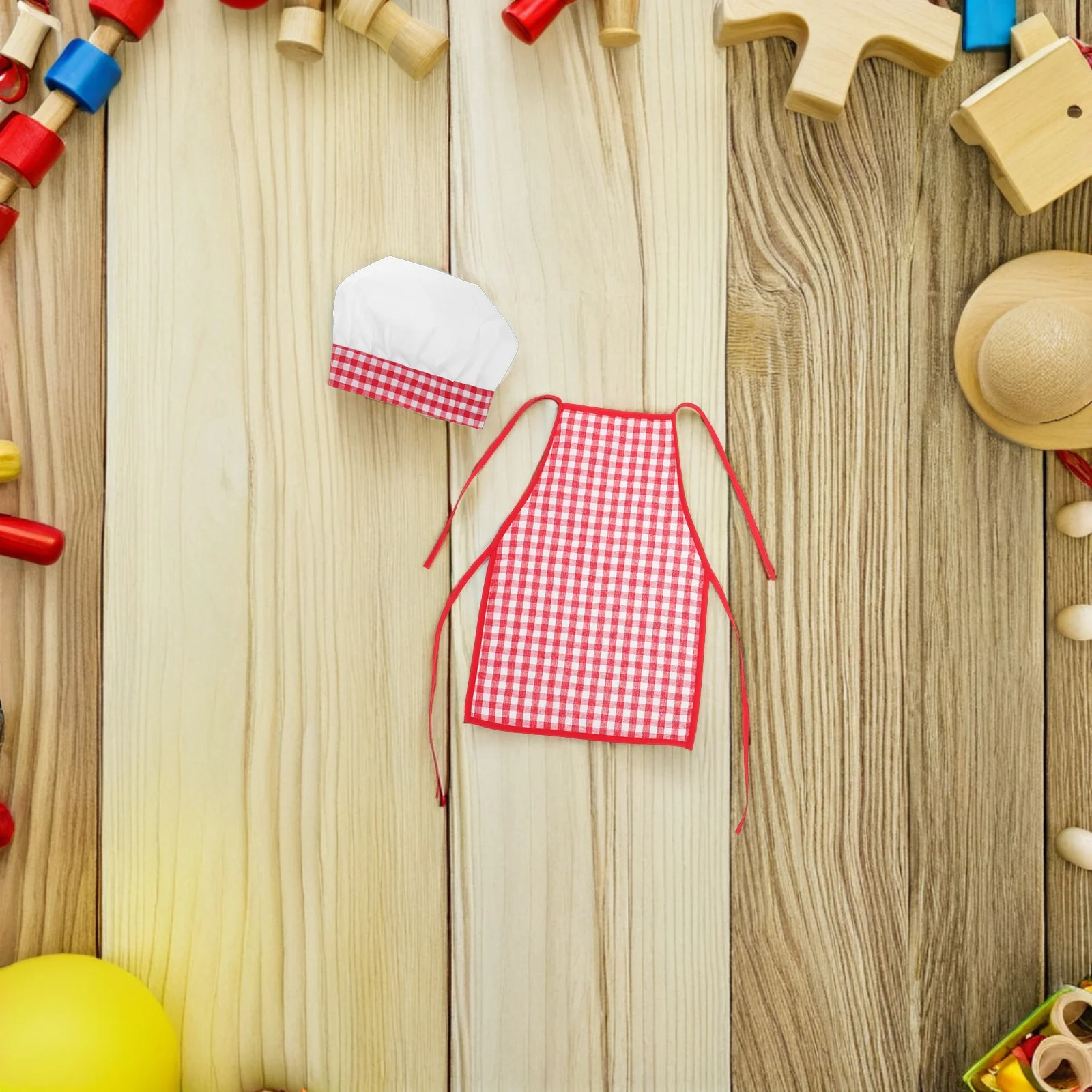 Disfraz de Chef para Niños, Disfraz de Chef para Bebé, Delantal y Gorro Suaves y Transpirables para Niños Pequeños, Juego de Roles de Repostería, Fotografía de Recién Nacidos - imagen 2