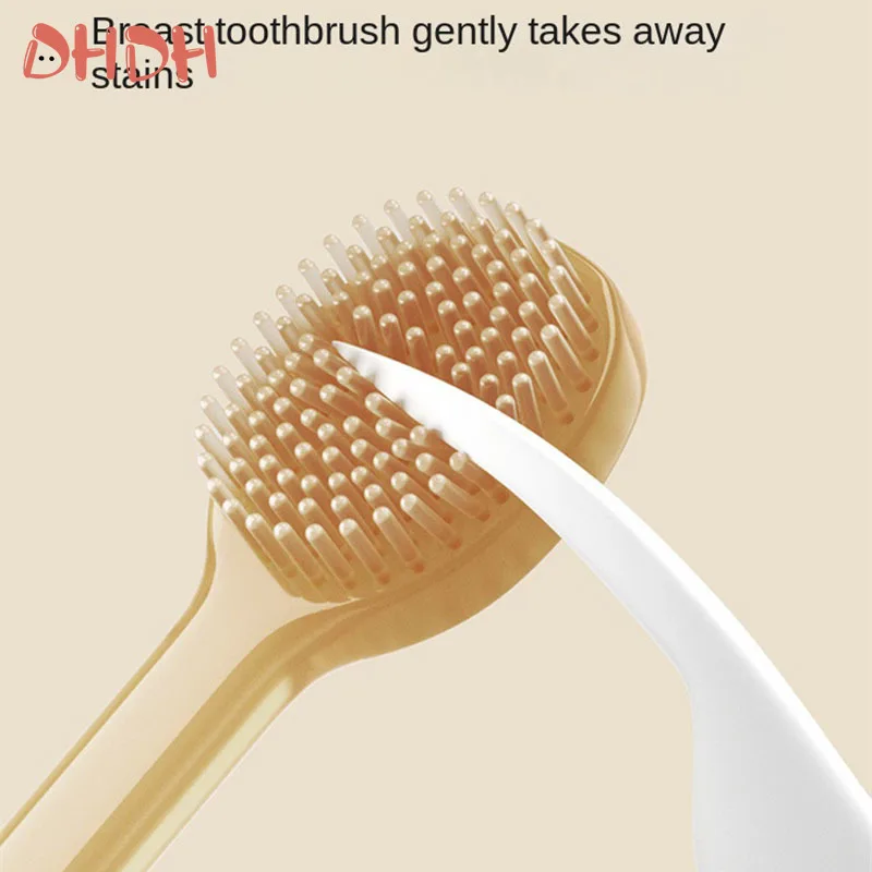 DHDH Cepillo de dientes de silicona para bebé con limpiador lengua - imagen 5