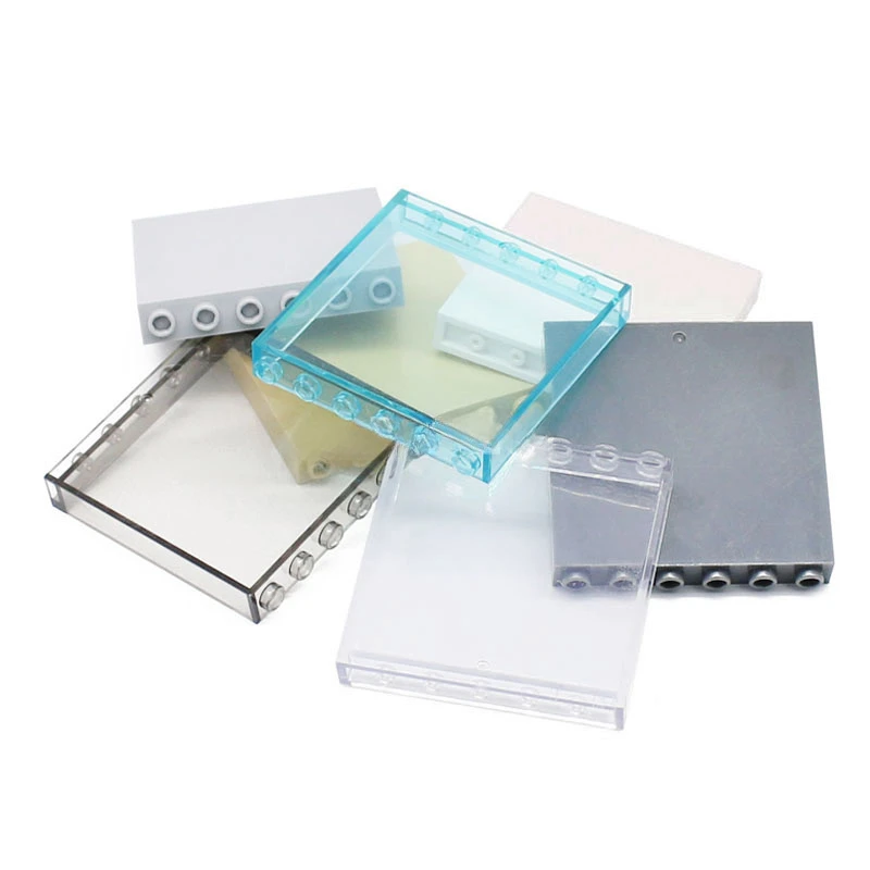 1x6x5 ventana casas de vidrio elemento de pared 59349 Compatible con paneles de bloques de construcción ensambla accesorios - imagen 3