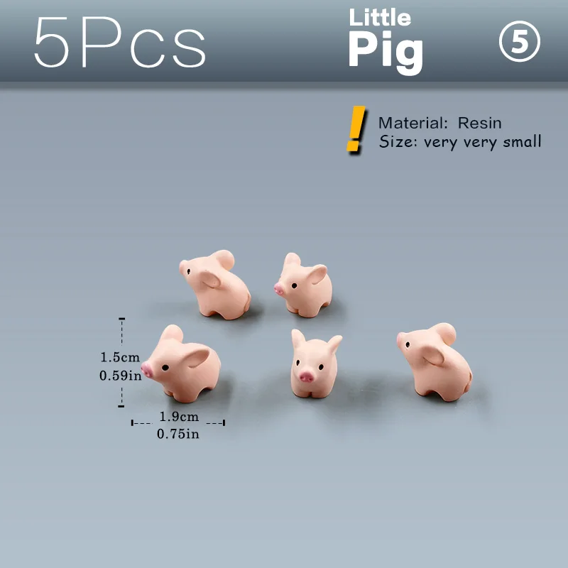 5pcs Pigs