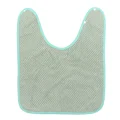 green V-neck