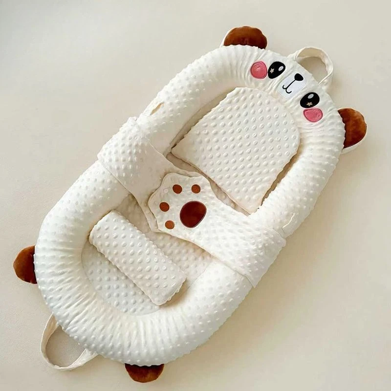 Almohada inclinada anti-acup bebé – Calmante recién nacido doble cara - imagen 5