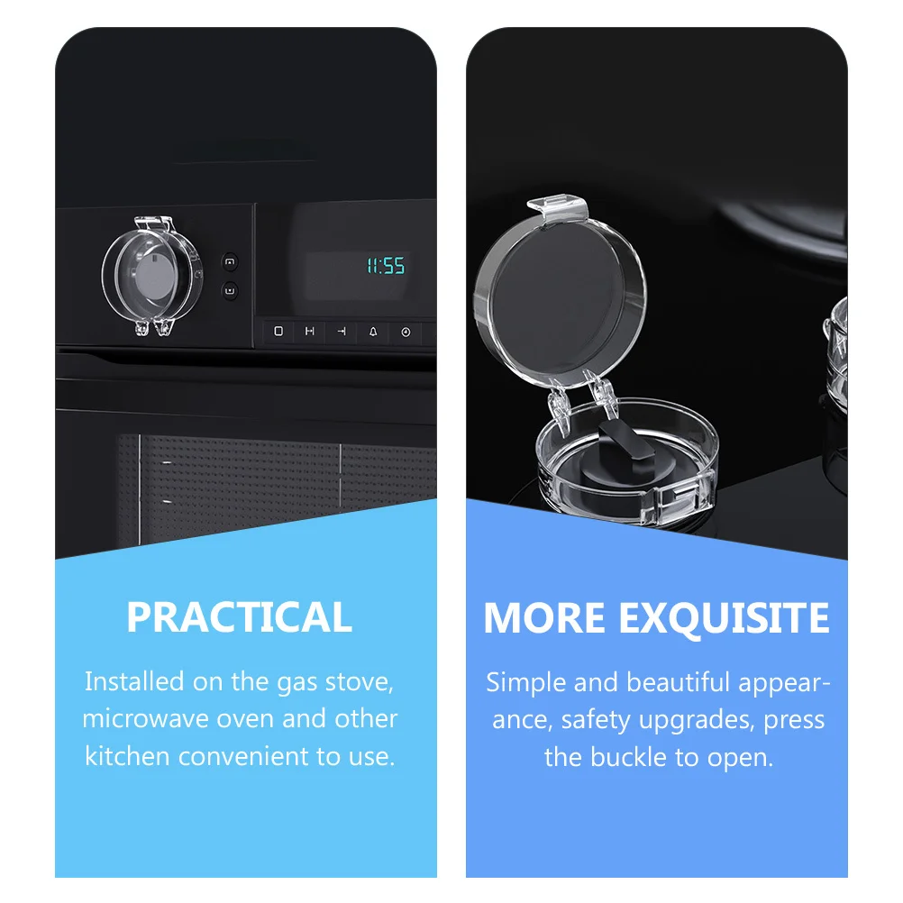 5 uds cubiertas de perilla de estufa de Gas protector de seguridad a prueba de niños cubiertas de perilla de horno protección infantil protectores de seguridad para niños - imagen 5