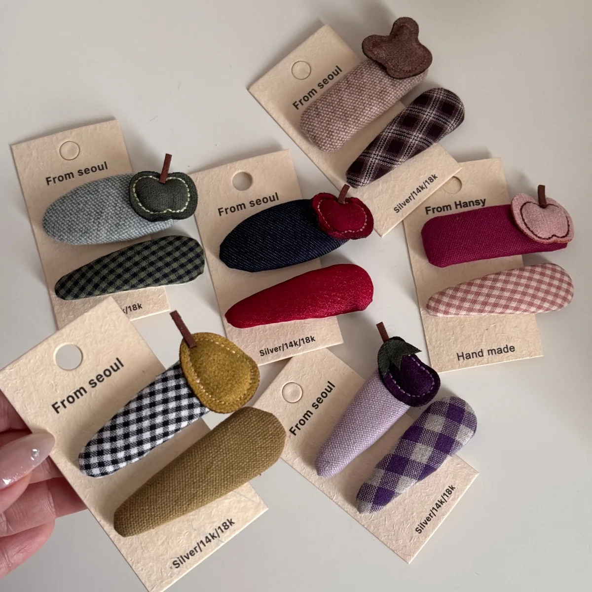 Pinzas para el pelo infantiles de frutas – accesorios para flequillo