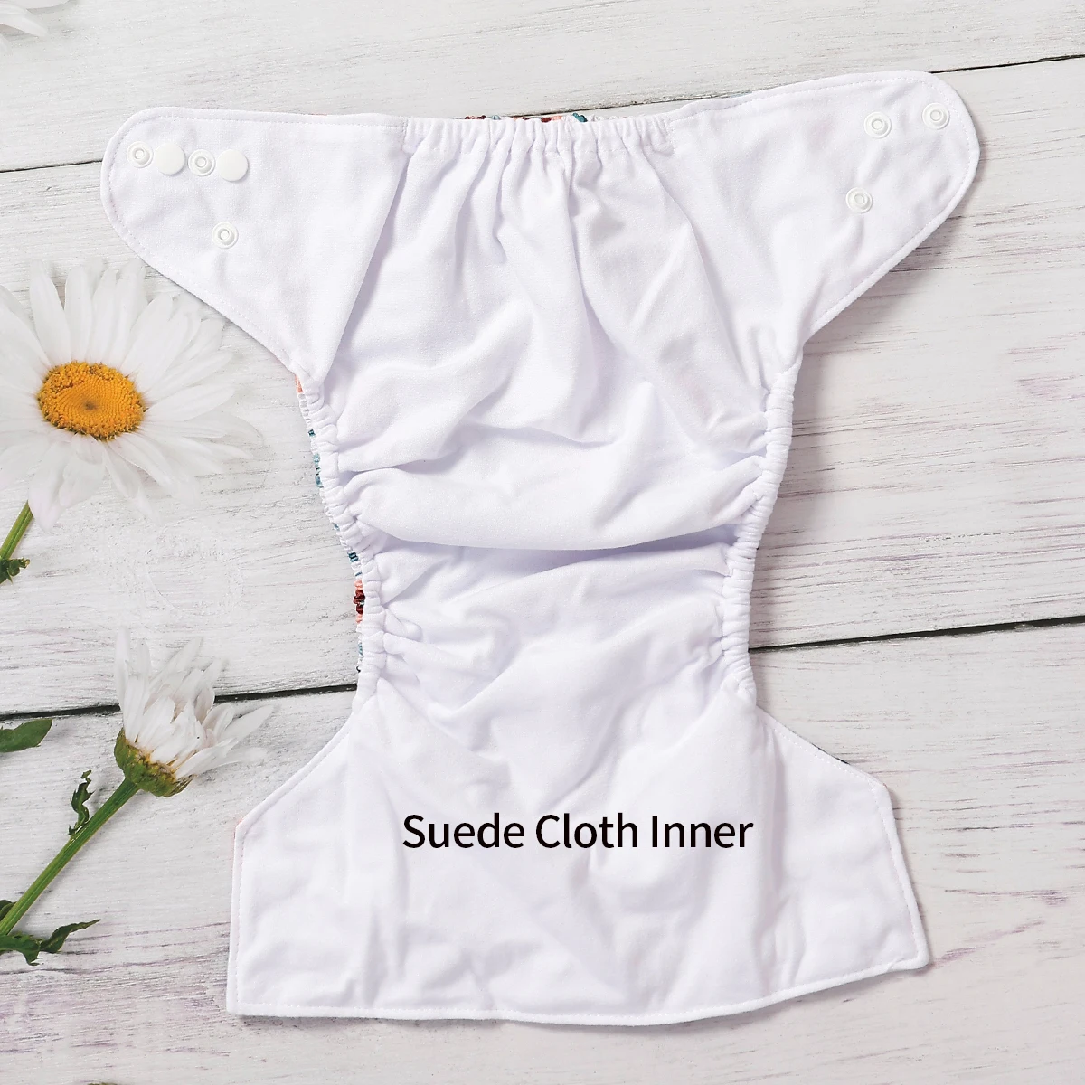 Elinfant 3 pañales de tela lavables de talla única, pañales de tela reutilizables impermeables para bebés de 3 a 15kg - imagen 3