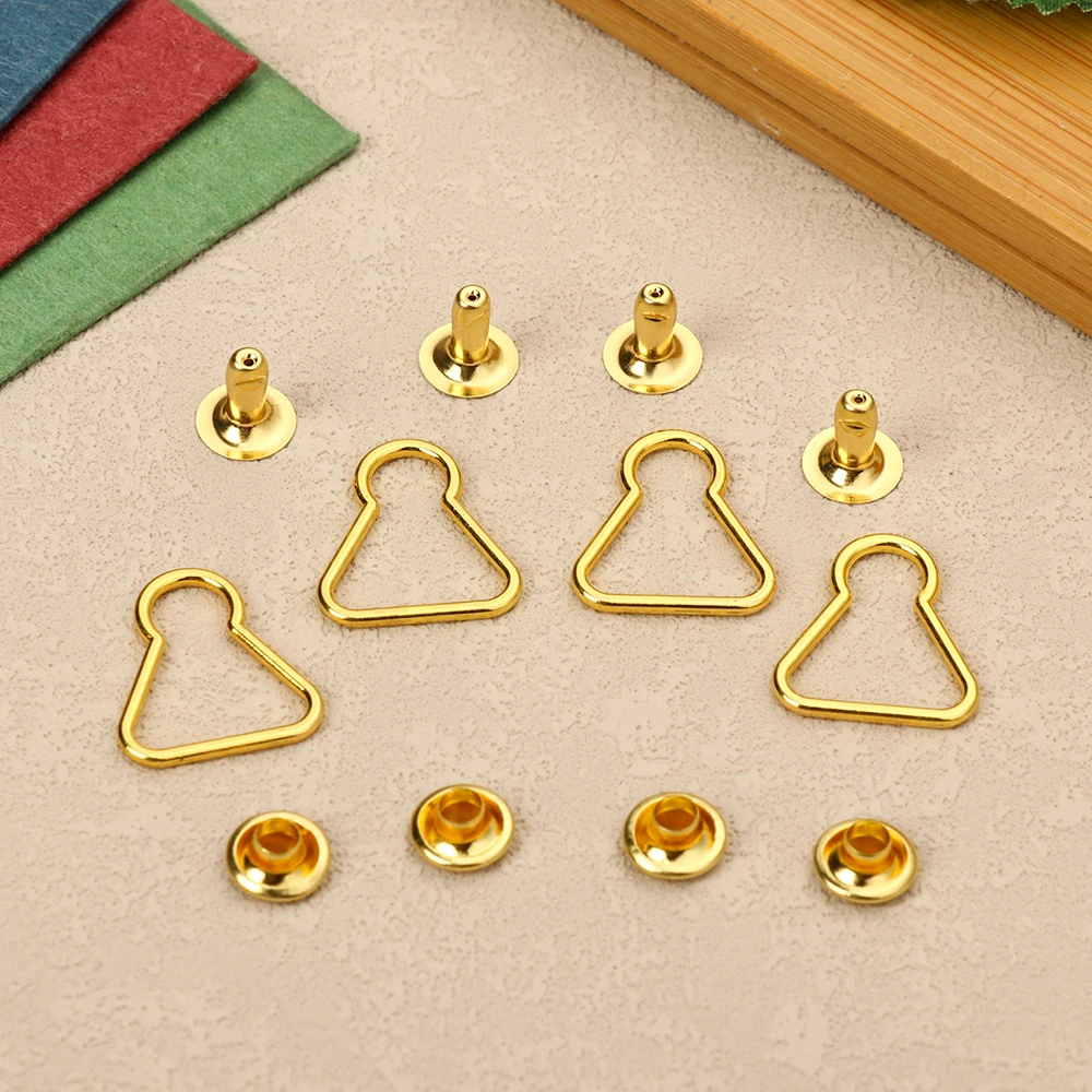 Conjunto de 4 botones para cinturón de muñeca, hebilla de Metal para manualidades, ideal para muñecas y niñas, accesorios de costura, 1/6 - imagen 5