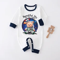 Pelele astronauta para bebé con manga larga, ideal todo el año