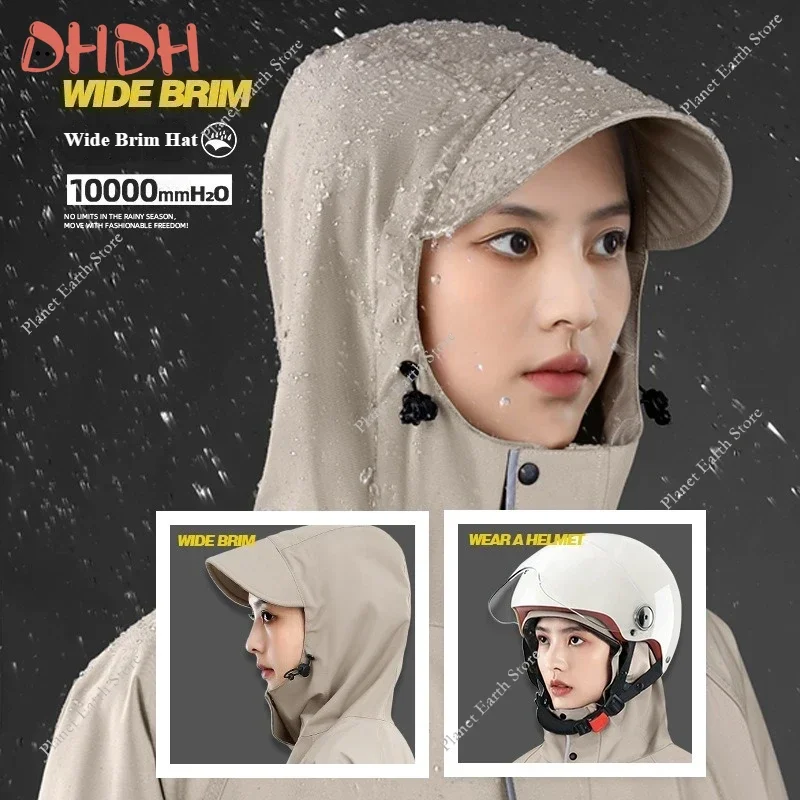 Chubasquero Premium para motocicleta, chaqueta de montar impermeable de cuerpo completo para adultos, traje de lluvia a prueba de viento para bicicleta eléctrica, 2025 - imagen 4