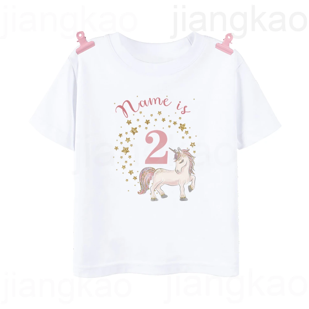 Camiseta unicornio con nombre personalizado para niños - imagen 2