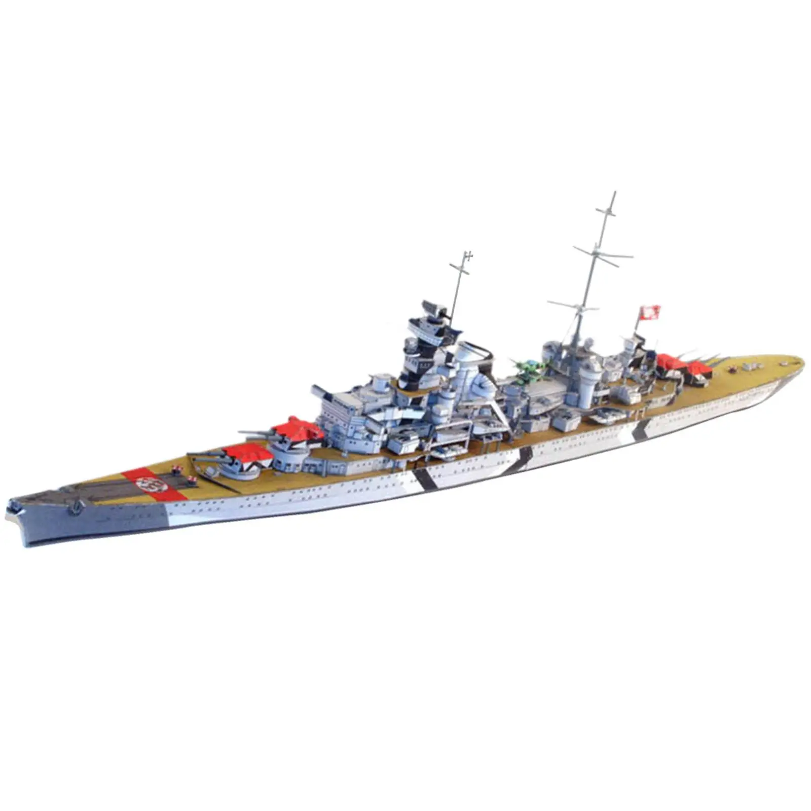 1:400 Scale Paper Sailboat Ship Kits DIY Hobby Ship Watercraft Desk Decoration Assembly Model Boat Kits for Kids Men Women