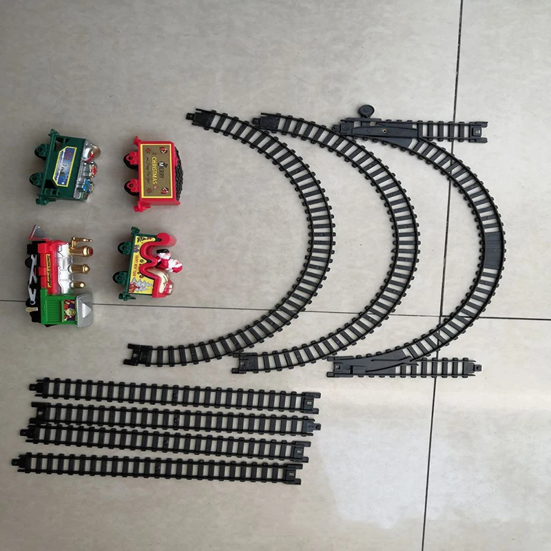 New Electric Train Set Mini Santa Claus Rail Car Toy Creative Decoration Christmas Tree Train Gift Children's Education Toy Gift - imagen 3