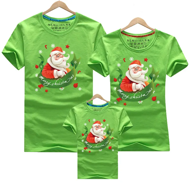 Ropa a juego para la familia, camiseta divertida con estampado de Papá Noel para adultos y niños, pelele para bebé, Padre, Hijo, madre e hija, Tops - imagen 3