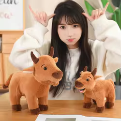 Peluche toro escalador suave para bebé – Juguete educativo