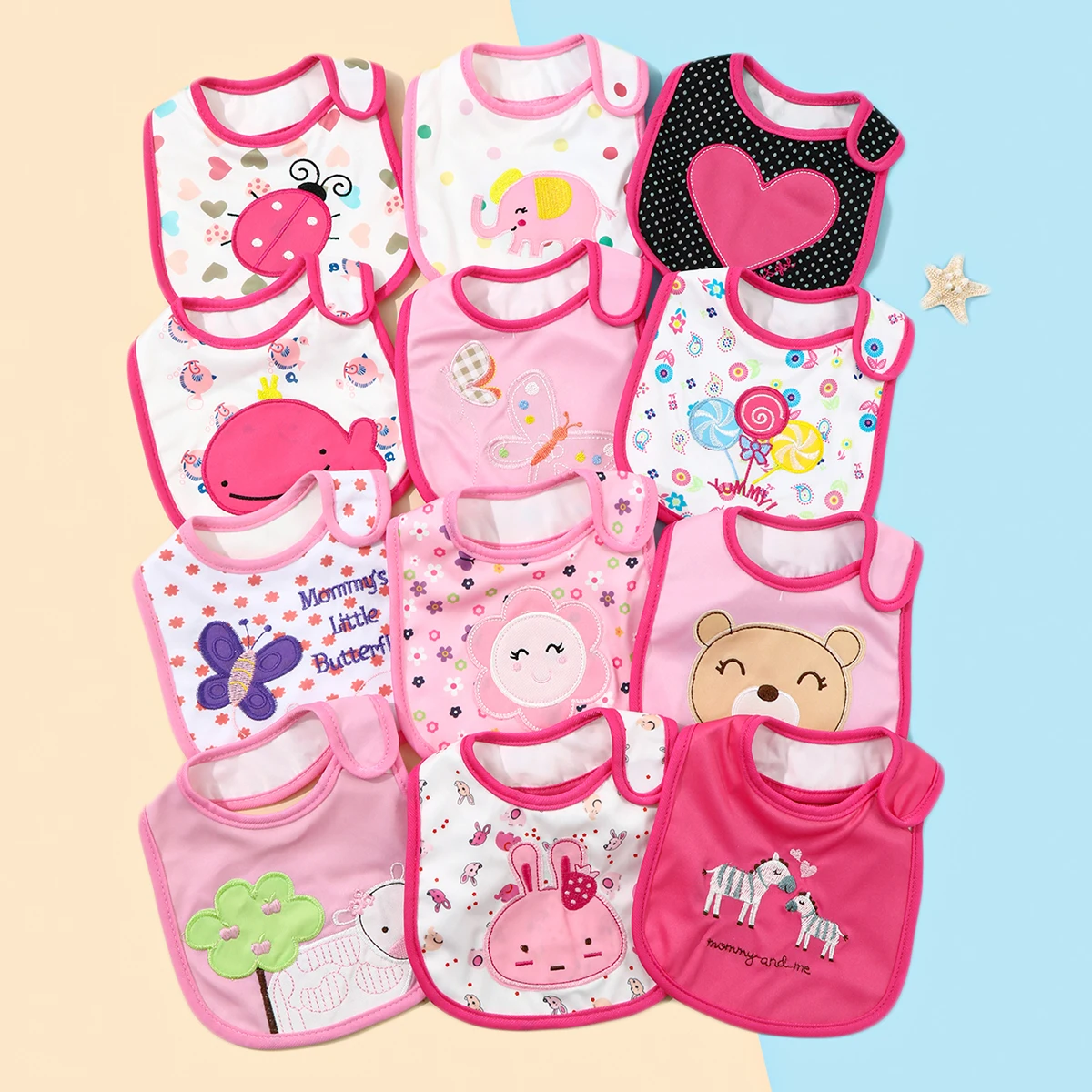Babero impermeable con estampado infantil – Diseño divertido
