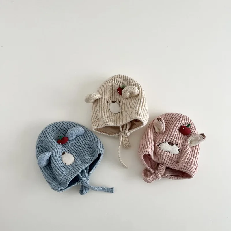 Gorro polar infantil con orejeras – Estampado animal - imagen 4