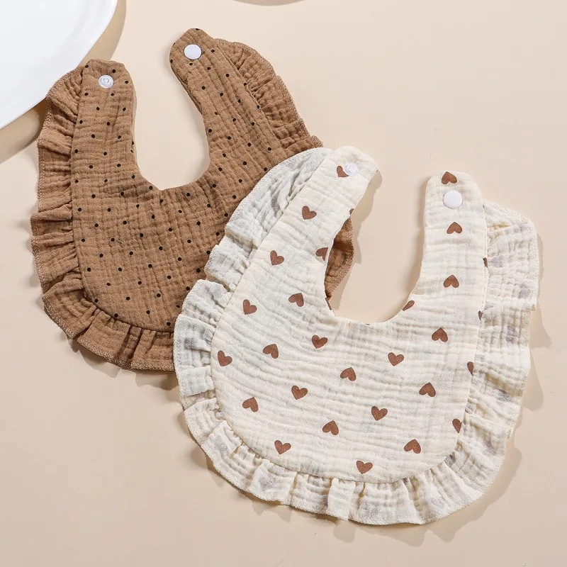 Baberos de muselina con volantes y bandana absorbente - imagen 2
