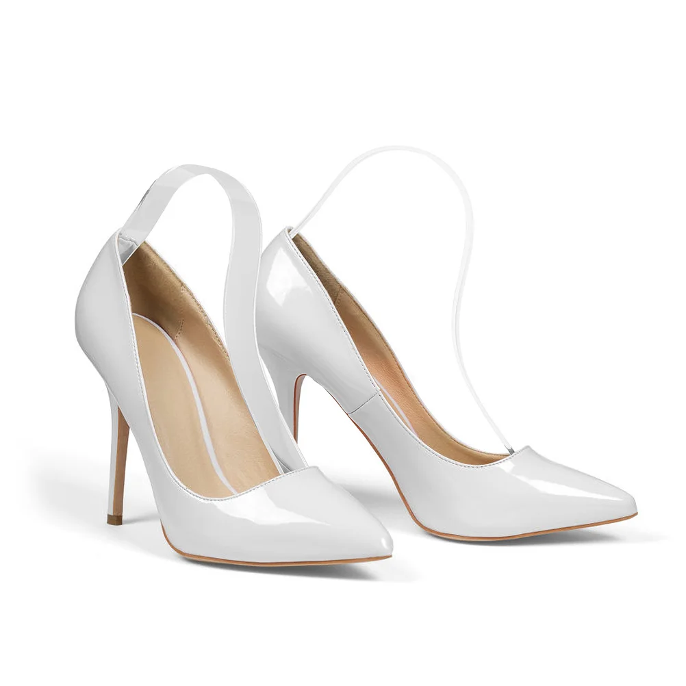 Estante de exhibición de tacones altos acrílicos, soporte interior para zapatos, soporte transparente para supermercado, tienda, ventana, centro comercial, almacenamiento, 6 uds. - imagen 2