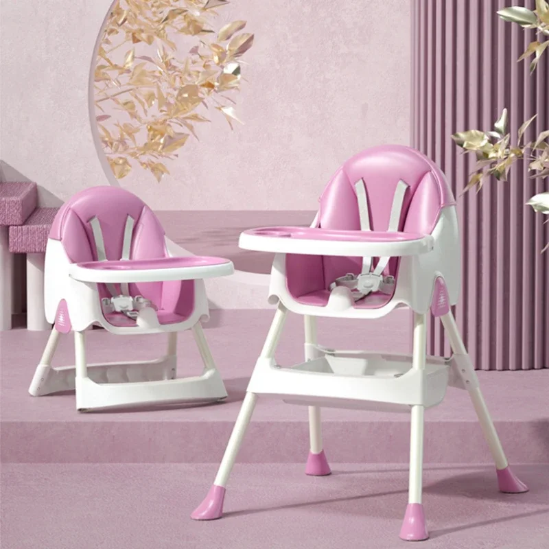Asiento de bebé multifuncional, ajuste de altura desmontable, silla de comedor integrada para niños, silla de aprendizaje