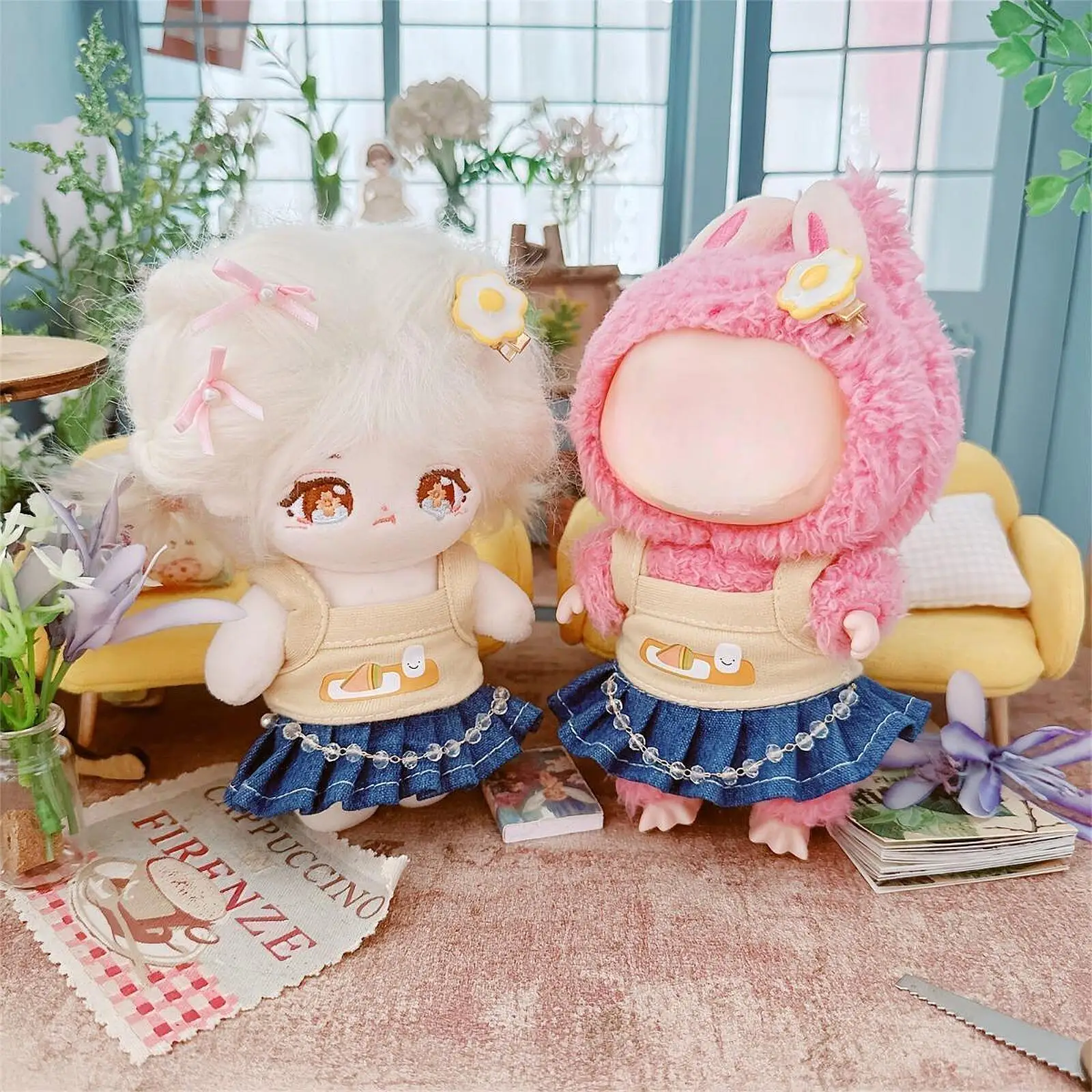 15cm Doll Clothes Doll Outifits, DIY Photo Props, Cute Stylish Pretend Play,Skirt Comfortable Dress up Costumes Doll Clothing