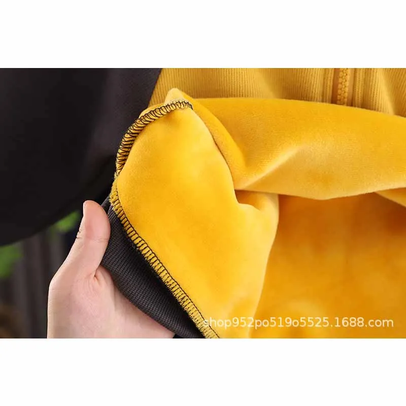 Conjunto chándal infantil acolchado con sudadera y pantalón para bebé - imagen 5